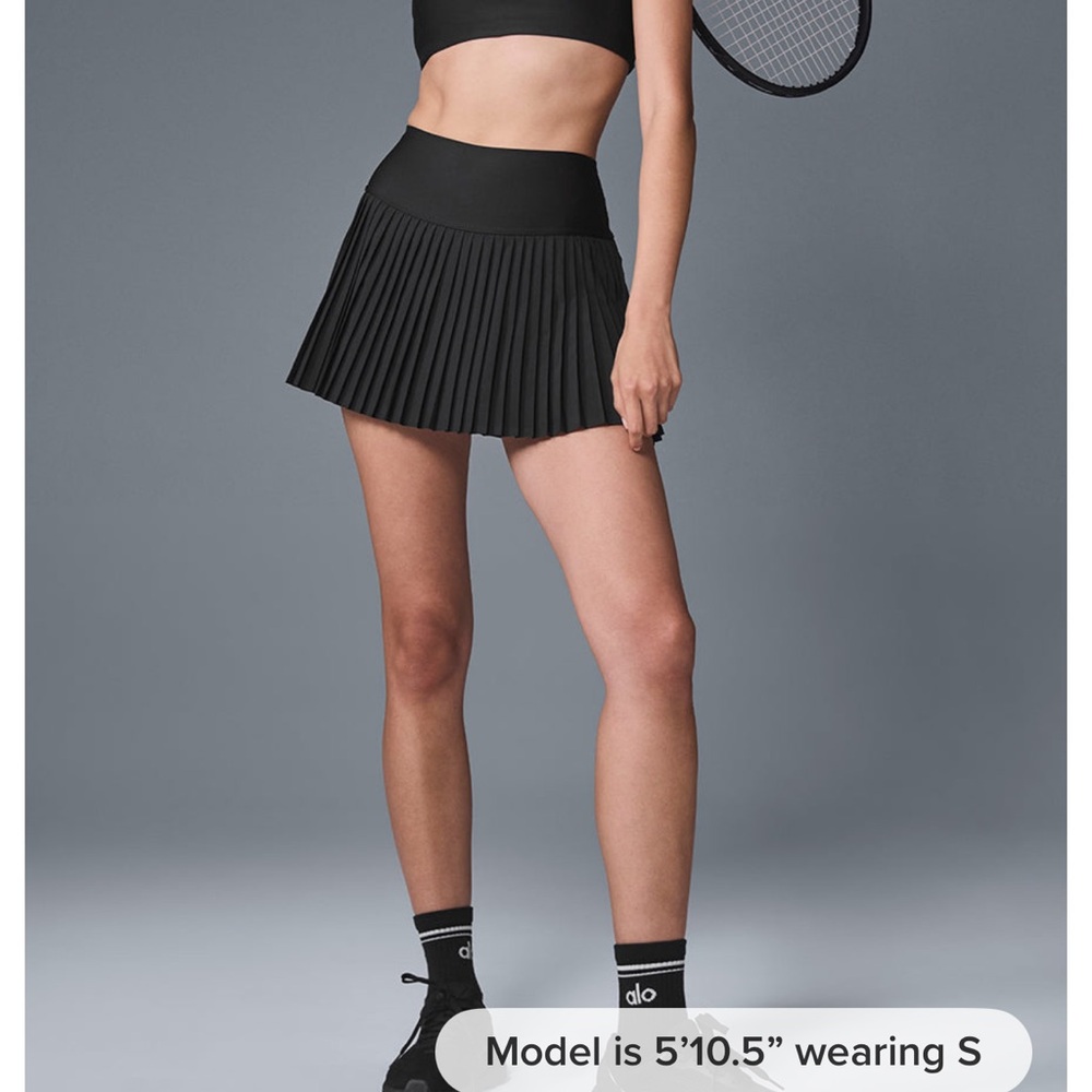ALO Grand Slam Skirt Tennis Padel Pickleball BLACK